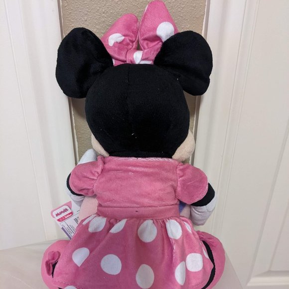 Disney Minnie Mouse Pink So Dotty Character Plush & 40" x 50" Fleece Throw Set - Picture 2 of 3